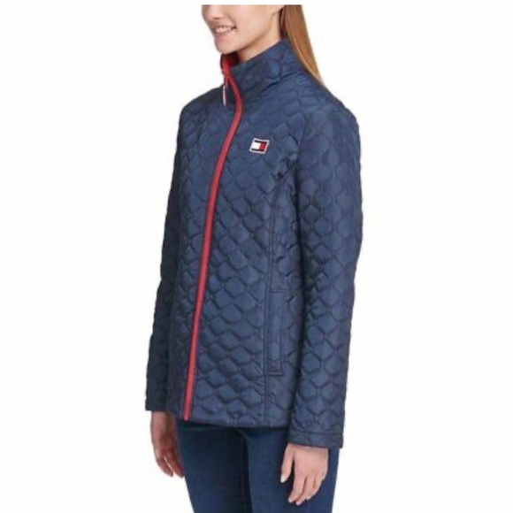NWT TOMMY HILFIGER 3-in-1 ALL WEATHER SYSTEMS JACKET COAT RED NAVY Sz S - Picture 11 of 15